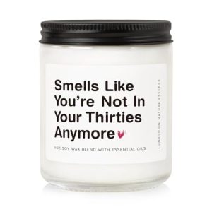 LUMELOOM 40th Birthday Lavender Soy Candle – 1985 Gift