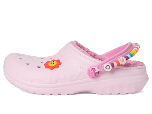 Crocs Classic Lined Kids Clog - Warm & Comfy Pink - Image 4