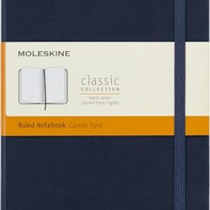 Moleskine Classic Ruled Hardcover Notebook – Sapphire Blue