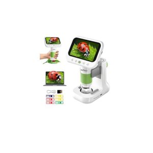 OUTACT Kids Digital Microscope – 4.3″ HD, STEM Toy