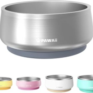 Pawaii Insulated Stainless Steel Dog Bowl – Non-Slip & Durable