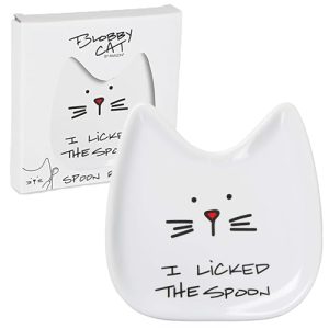 Blobby Cat Spoon Rest – “I Licked the Spoon”