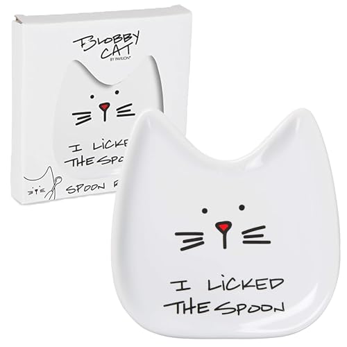 Blobby Cat Spoon Rest - "I Licked the Spoon"