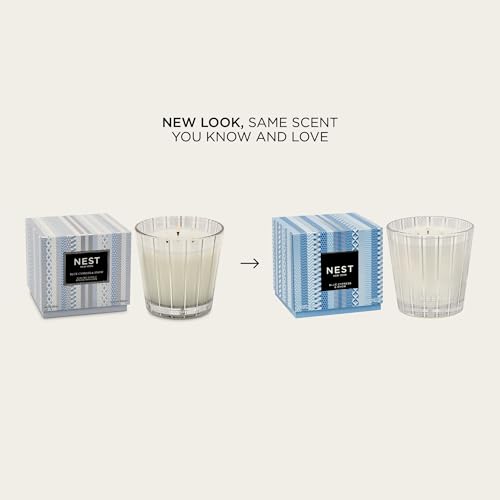 NEST Blue Cypress & Snow 3-Wick Candle - 21.2 oz, 100-Hr - Image 2