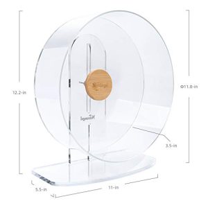 Niteangel Silent Hamster Wheel – Quiet Acrylic Exercise