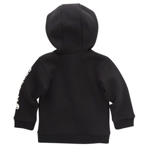 Carhartt Baby Boys’ Full-Zip Hoodie – Black Toddler 2T