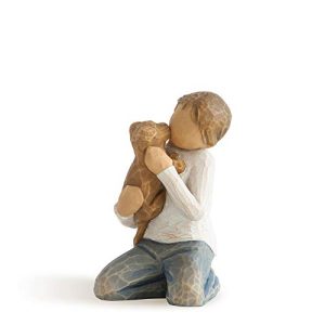 Willow Tree Kindness Boy with Dog Figure