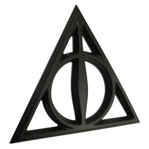Harry Potter Deathly Hallows Car Emblem – Matte Black 3D
