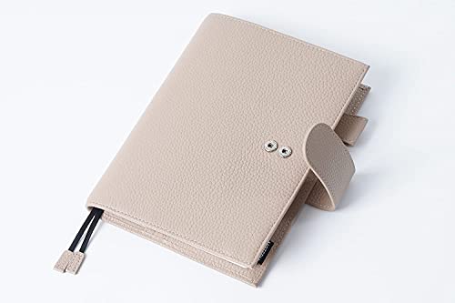 Moterm Leather Cover for Stalogy B6 Notebook (Pebbled-Taupe) - Image 7
