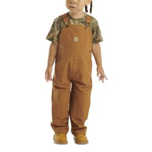 Carhartt Baby Boys' Washed Duck Bib Overalls - Brown 24 Months