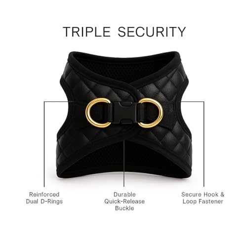 Stylish Step-in Dog Harness - No Escape Vegan Leather - Image 2