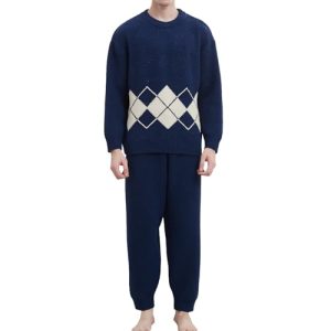 Men’s Plush Fleece Pajama Set – Warm Long Sleeve PJs