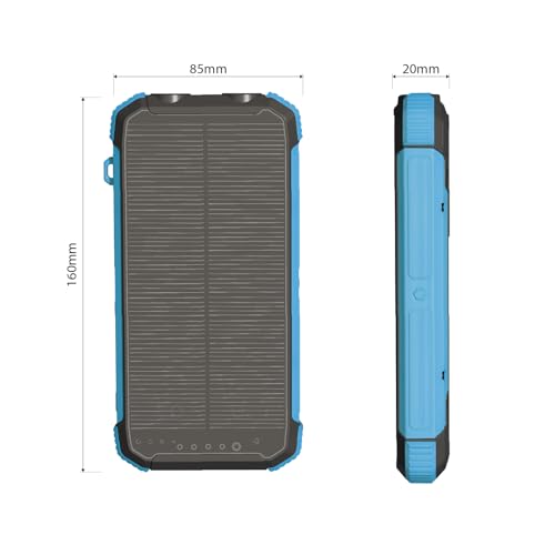 ERRBBIC 20000mAh Solar Power Bank: Outdoor Wireless Charger - Image 9