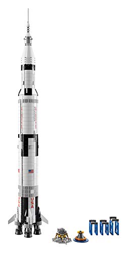 LEGO Ideas NASA Apollo Saturn V Rocket Model Kit (1969 Pcs) - Image 3