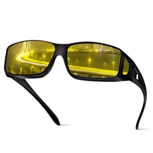 FIMOSON Fit Over Polarized HD Night Vision Driving Glasses