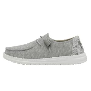 Hey Dude Women’s Wendy Stretch Fleece Loafers – Glacier Gray