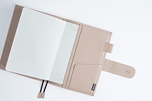 Moterm Leather Cover for Stalogy B6 Notebook (Pebbled-Taupe) - Image 5