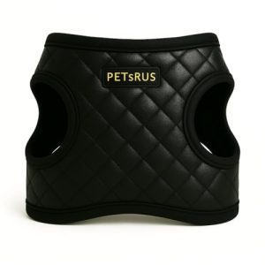 Step-in Dog Vest Harness – Classic Quilted Vegan Leather