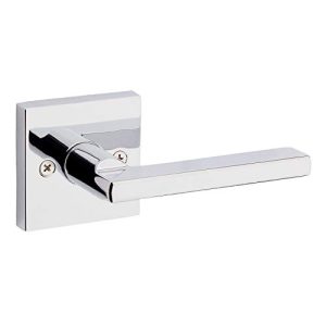 Kwikset Halifax Slim Square Half-Dummy Lever – Polished Chrome