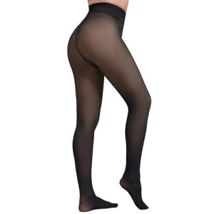 Apriddeo One-Seam Fleece Lined Tights: High Waist Warmth