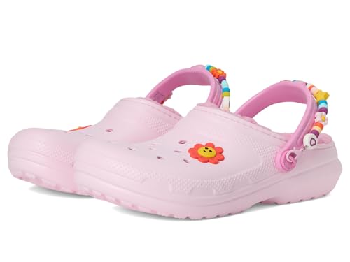 Crocs Classic Lined Kids Clog - Warm & Comfy Pink