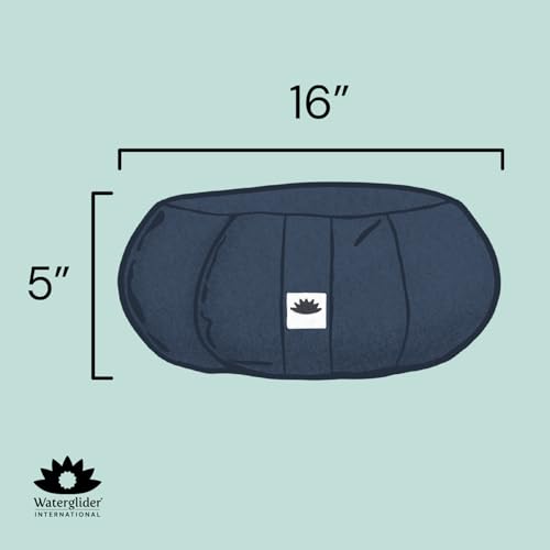 Waterglider Zafu Meditation Cushion with Buckwheat Fill - Image 2