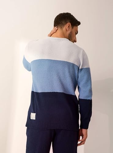 DAVID ARCHY Men's Ultra-Soft Fleece Pajama Set - Navy - Image 3