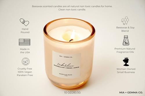 Marshmallow Fireside Beeswax Soy Blend Candle - Emberluxe - Image 3
