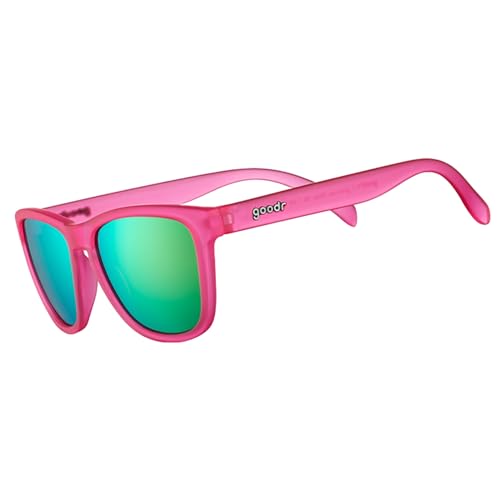 goodr Flamingos Booze Cruise Polarized Sunglasses - Pink Teal