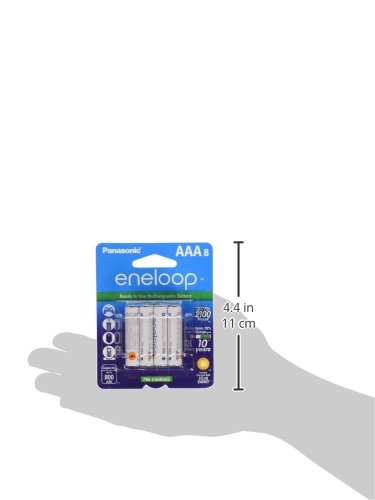 Eneloop AAA Rechargeable Batteries - 8 Pack NiMH 2100 Cycles - Image 2