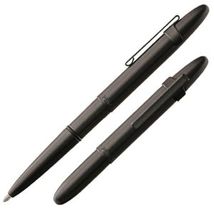 Fisher Space Pen Bullet Pen – Matte Black, Pocket Clip