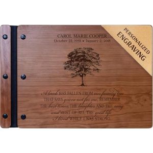 Personalized Funeral Guest Book – Tree of Life Memorial