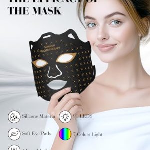 7-in-1 LED Red Light Therapy Mask – Facial Care for Home