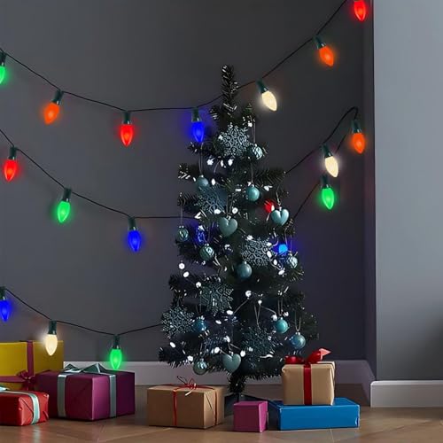 Vintage C9 LED Christmas Lights - 25ft Multicolor Outdoor - Image 7