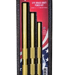 Mayhew Tools 67002 Brass Drift Punch Set – 3 Sizes