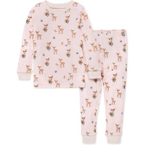 Burt’s Bees Baby Girls Organic Cotton ‘Oh Deer’ PJ Set