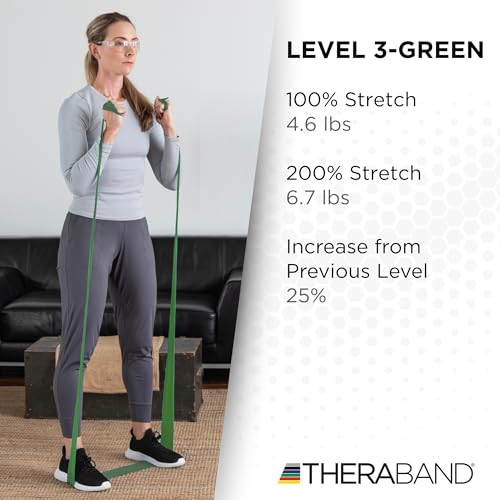 THERABAND Heavy Latex Resistance Band - 50-Yard Roll - Image 4