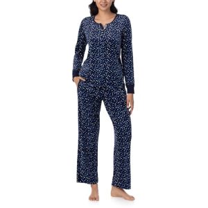 Nautica Women’s Fleece Pajama Set – Henley Top & Pants