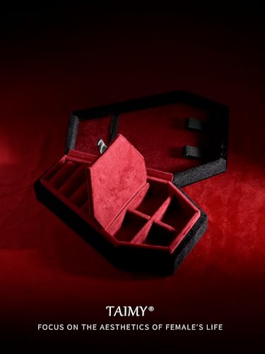 TAIMY Mini Coffin Jewelry Box - Velvet Organizer - Image 2