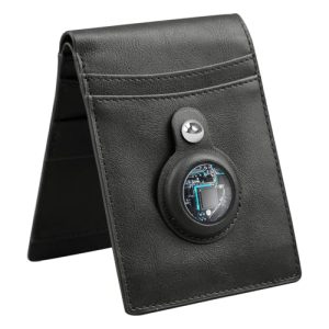 Tukio Slim AirTag Wallet – Minimalist Leather Card Holder