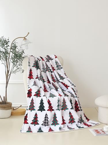 Elegant Comfort Reversible Flannel Fleece Christmas Throw - Image 5