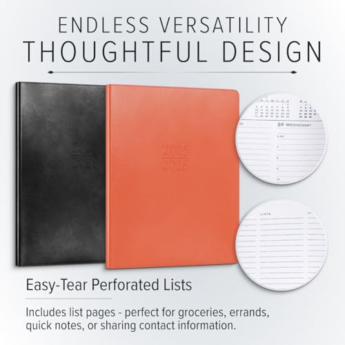 Gallery Leather 2025-2026 Family Planner for Moms - Acadia Cactus - Image 3