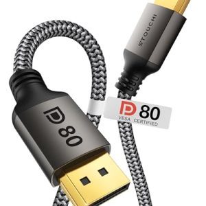 Stouchi DisplayPort 2.1 Cable: 16K@120Hz for Gaming