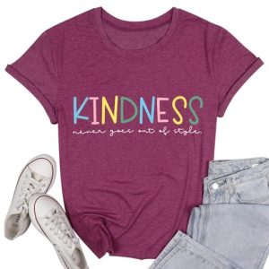 Women’s ‘Kindness Be Kind’ Graphic Tee – Casual Summer Top