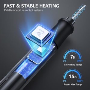 Cordless USB-C Soldering Iron Kit – Fast Heating & Auto Sleep