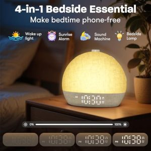 Sunrise Alarm Clock & White Noise Machine for Better Sleep