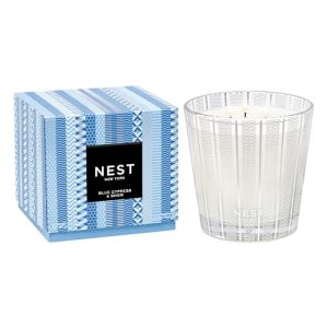 NEST Blue Cypress & Snow 3-Wick Candle – 21.2 oz, 100-Hr