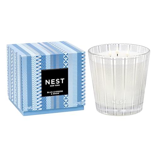 NEST Blue Cypress & Snow 3-Wick Candle - 21.2 oz, 100-Hr