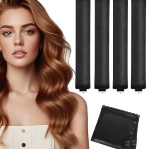 Heatless Hair Curlers Set for Overnight Curls with Silk Scarf