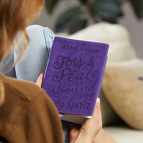 NKJV Holy Bible for Kids - Verse Art Purple Leathersoft - Image 3